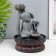 The desktop fountain from the network, the backlight "Little Buddha with the lotus" gray 29x20x20 cm