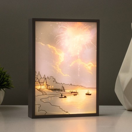 Nightlight "fireworks" LED 3W white 3.5x15.5x21.5 cm-4