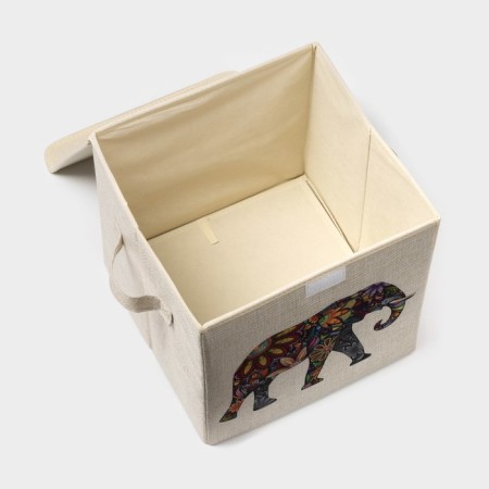 Stelly box for storage "Elephant", 30 × 30 × 28.5 cm-3