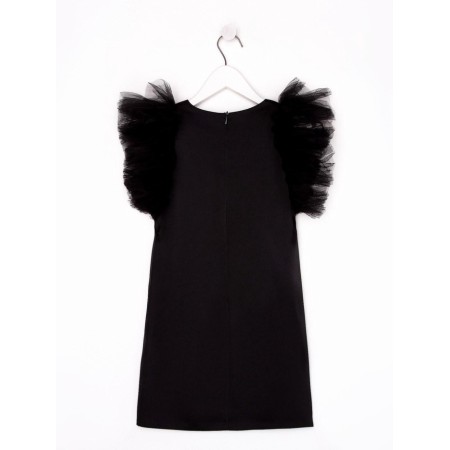 Elegant dress for children, black color, height 134 cm-2
