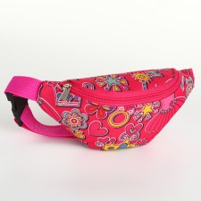 Board children's belt with lightning, lilac color/pink