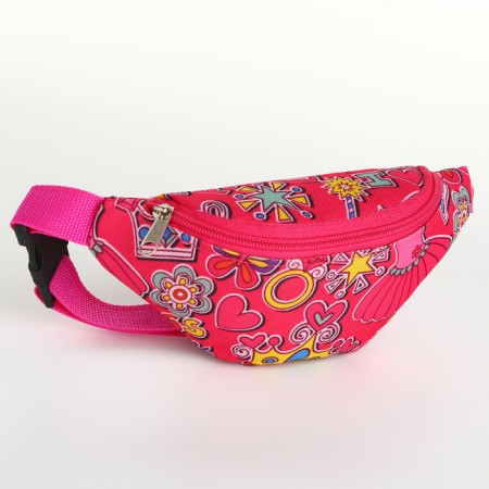 Board children's belt with lightning, lilac color/pink