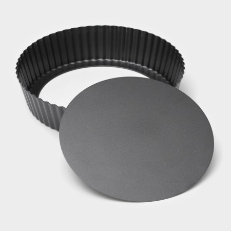 The form for baking the share "Jacqueline. Corrugated circle ”, 24 × 5 cm, removable bottom, anti -stick coating, black color-3