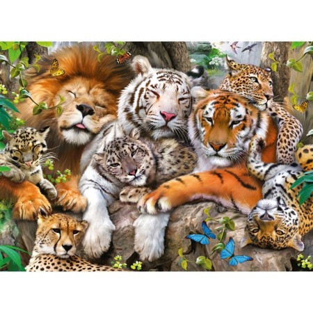 Ravensburger puzzle "Dream of large cats", 200 elements