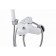 FAUZT FZS-W61 bath mixer, single-leaf, pour 190 mm, watering can, white