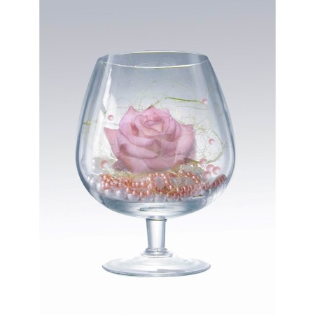 Vase "Brandy" glass on the leg D-8.5cm 17x11.5 cm, 1l-1
