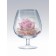 Vase "Brandy" glass on the leg D-8.5cm 17x11.5 cm, 1l