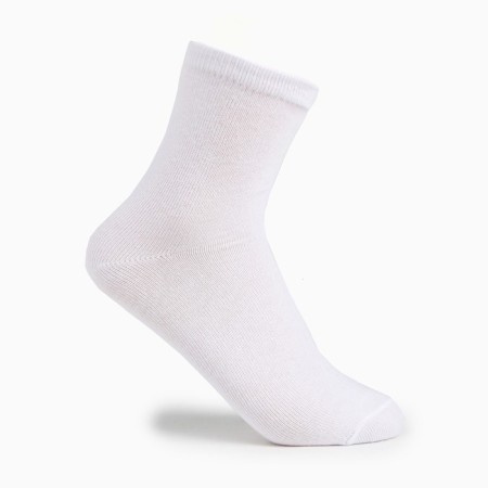 Women's socks Medium, white color, size 23