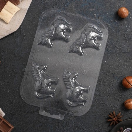 Form for chocolate and sweets "Choko-Sable", the color is transparent-3