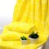 Terry towel Lemon Color, 100x150 cm, yellow color