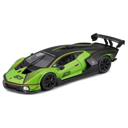Racing machine BBURAGO Lamborghini Essenza SCV12, Die-Cast, 1:24, Green color
