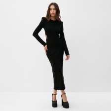 Women's dress with cuts at the waist Mist, r.42, black