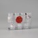 Jewelry decoration "bottle" (set 6 pcs) 11x3 cm, transparent white