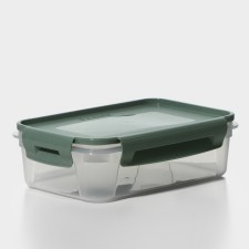 Контейнер пищевой Lock&Ok, 0,75 л, 18,6×12,2×5,5 см, цвет зеленый флек