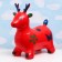 Toy - Children's "Deer" rubber inflatable, 50x27cm, red