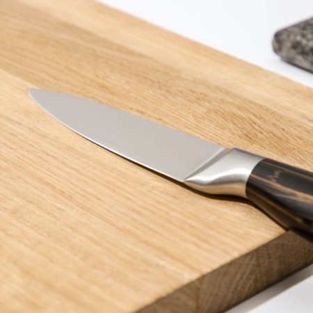 Knife for vegetables kitchen shade zeus, blade 9.5 cm, black color-2