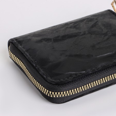 Women's wallet with lightning, black color-3