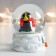 Souvenir Polystone Water Ball "Penguin in a scarf and headphones" 7x6.7x8.8 cm