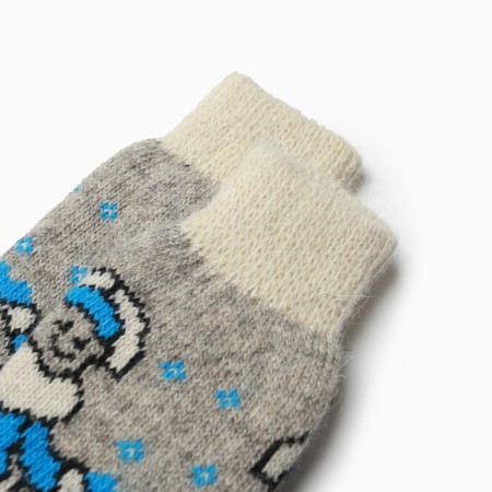 Women's Woolen socks "Snow Maiden", gray color, size 23-1