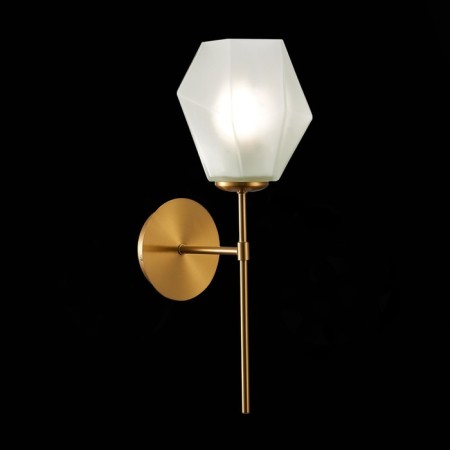 Wall lamp EVOLUCE. Sle205201-01. Terramo. 1x60 watts, E27, 15x41 cm, brass color-1