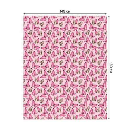 The tablecloth on the table “Many butterflies”, rectangular, Saten, size 145x180 cm-1