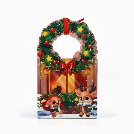 Box the team "New Year's House" 12.3 x 21 x 5.3 cm, New Year-3