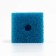 Rectangular sponge for filter No. 3, coarse, 6 x 6 x 12 cm, blue