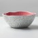 The ceramic uneven edge of the pink, 600 ml, 17 cm, pink color.