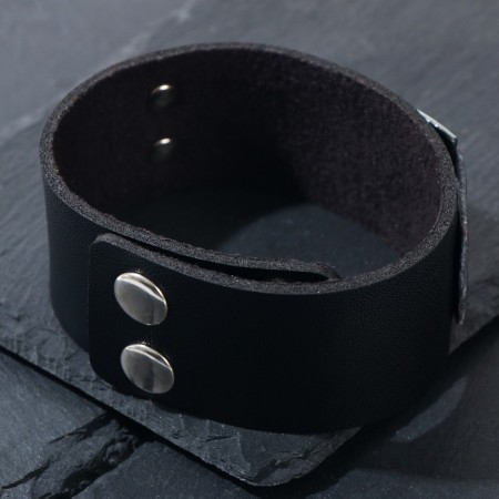 Bracelet-reinforcing "Comfas Viking", black color with black silver, 23 cm-1