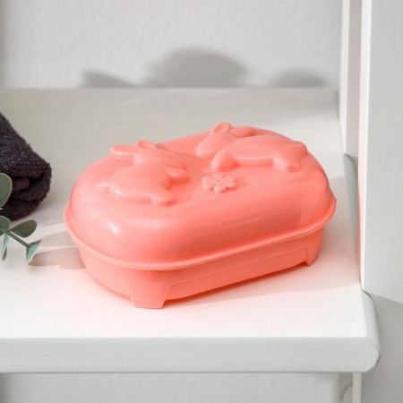Taped -soap plastic "rabbits", 12 × 8 × 4.5 cm, color mix-5