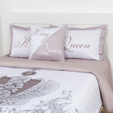 Bed linen "Ethel" 2 joint venture king & queen 175*215 cm, 200*215 cm, 50*70+4 cm - 2 pcs-4