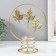 Summary metal per 1 candle "Maple leaves in the circle" d = 4.5 cm gold 16x9.5x21 cm