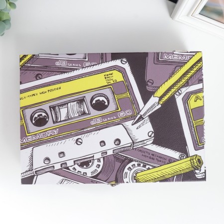 Casket tree "Audio cassette" leatherette 5.5x24x17 cm-3