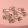 Children's ring "chosen" English alphabet, dimensionless, white color in silver