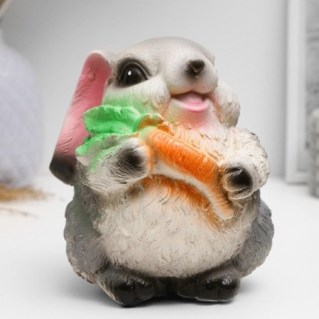 Piggy bank "Rabbit with carrots" 15x13x13cm