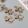 Decor for the creativity of the felt shine "Deer" silver 5.5x7 cm