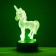 Touch -lamp "unicorn" LED 7 colors USB/from Black Black Black Risalux