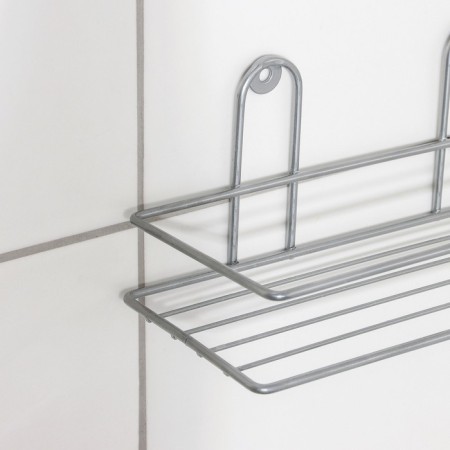 Rectangular shelf, 1 tier, 26.5 × 10 × 9.5 cm, chromium color-2