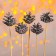New Year's decor "Bouquet of silver cones"