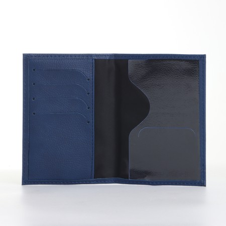 Cover for passport, dark blue color-2