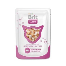 Влажный корм Brit Care White Fish для кошек, морской лещ, 80 г