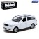 Metal jeep machine, inertial, scale 1:43, white color