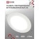 LED panel In Home RLP-VC, 18 W, 230 V, 4000 K, 1440 lm, 185x30 mm, round, white