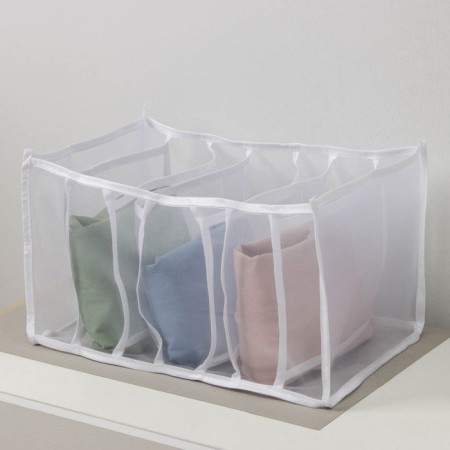 Organizer for storage of laundry "Pollen", 7 departments, 36 × 25 × 19.5 cm color white