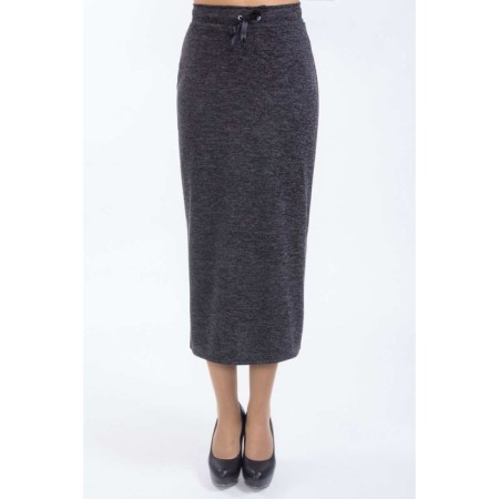 Female skirt, size 44, blue color-1