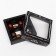 Box for sweets 4 pcs, "male", black, 12.6 x 12.6 x 3.5 cm