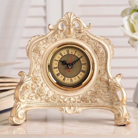 Camine rooms, 21 x 19x 6.5 cm, white with gilding-4