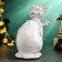 Piggy bank "Dragon" White Stone, 12x17x22cm