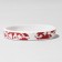 Silicone bracelet "Bloody", white-red color