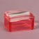 Stamping set, 2 items: stamps 3.5 × 2.5 cm, plastin scraper 5.4 × 4.2, red/transparent color